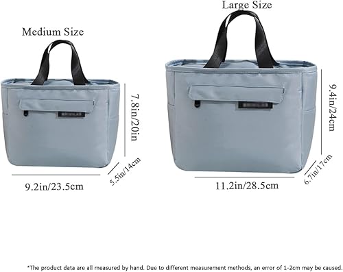 Miniatura 2 de Bolsa de almuerzo para adultos, bolsa térmica con aislamiento, bolsas de almuerzo reutilizables para mujereshombres para oficina, trabajo, picnic,