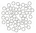 Rockin Beads 400 Jump Rings Silver Plated Brass 6mm Round 18 Gauge Jewelry Connectors Chain Links