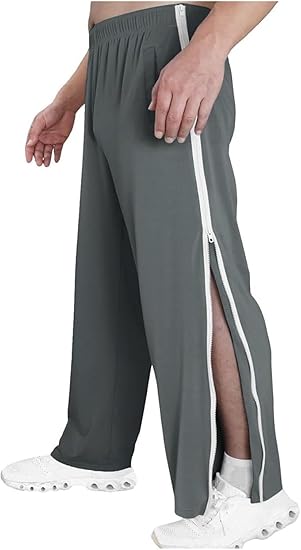 Joggingbroek Met Ritssluiting For Heren M-3XL, Revalidatiebroek For Dames En Heren, Opening Aan De Zijkant, Wijde Pijpen, Snelsluitingsbroeken, Sportbroeken, Vrijetijdsbroeken(Rouge,XXL Joggingbroek Met Ritssluiting For Heren M-3XL, Revalidatiebroek For Dames En Heren, Opening Aan De Zijkant, Wijde Pijpen, Snelsluitingsbroeken, Sportbroeken, Vrijetijdsbroeken(Rouge,XXL