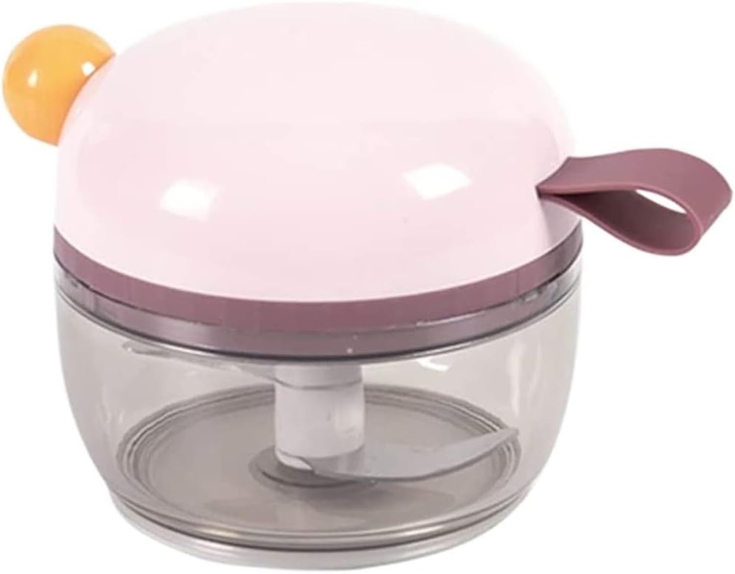 AIEIJJH Manual Garlic Press Crusher Mincer, Ginger Garlic Press, Multipurpose Hand-Operated No Mess No Flying Cloves For Kitchen, Pink, 10.2 * 8.6cm