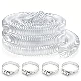 WPPQWP 50mm Staubsaugerschlauch transparent – PVC Saugschlauch...