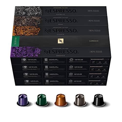 Nespresso Original Cápsulas de Café, 200 Cápsulas de Café,(40
