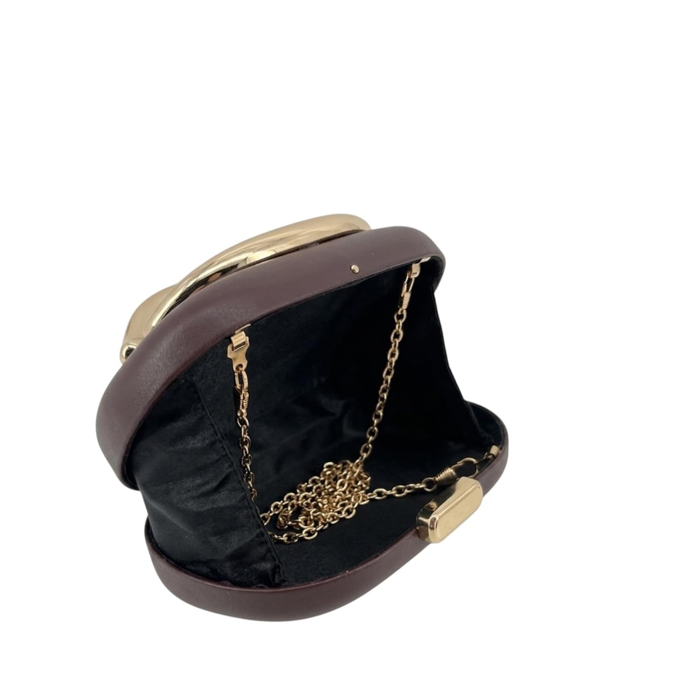 MODELISA - Bolso de Fiesta Tipo Clutch para Mujer, Cartera de Mano Elegante con Cadena de Hombro de Noche Rígido para Bodas, Ceremonias y Eventos