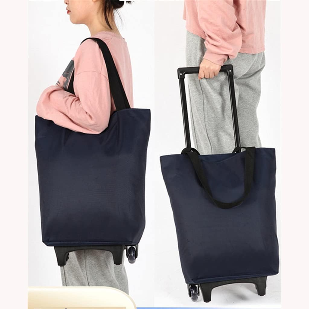 35l Shopping Trolley Cart Tote Shoulder Bag Foldable Reusable Waterproof Bags Organizer Adjustable