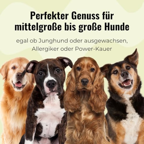 GOOPSI Rehrippen Hund getrocknet 2 x 300g gestückelt - Natur Kauartikel Hund unbehandelt mit Fleischresten - Kauspaß für Hunde - aus Deutschland