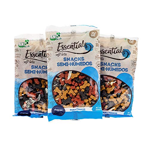 Rc Ocio Chuches para cães pack 3 (600 GR) unidades de prémios artesanais em forma de ossos Snacks anti-mal incentiva doces baixas em gorduras, ideal para treinar cães