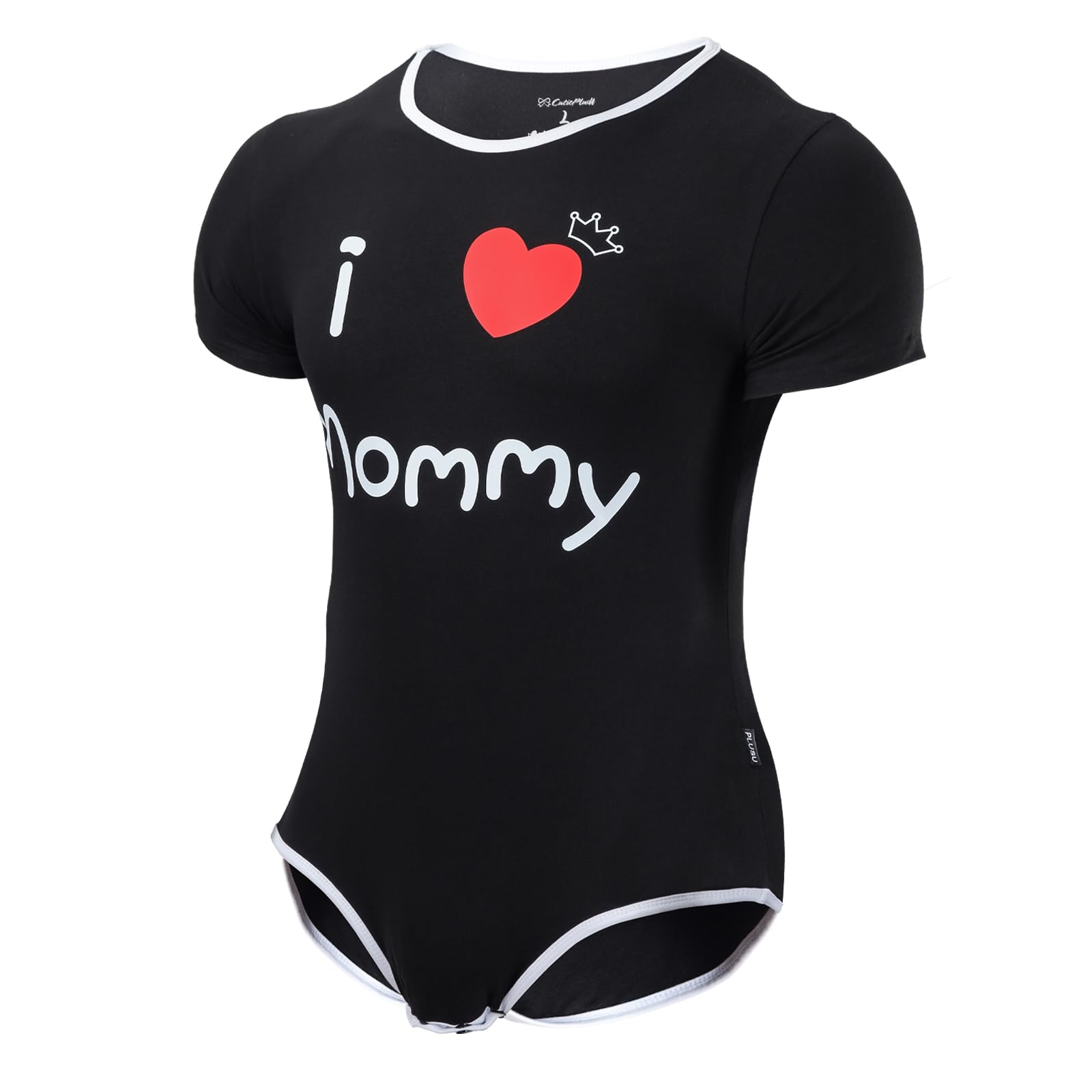 CutiePlusU Męskie bawełniane guziki w kroku, body dla dorosłych, śpioszki, dla mężczyzn z nadrukiem