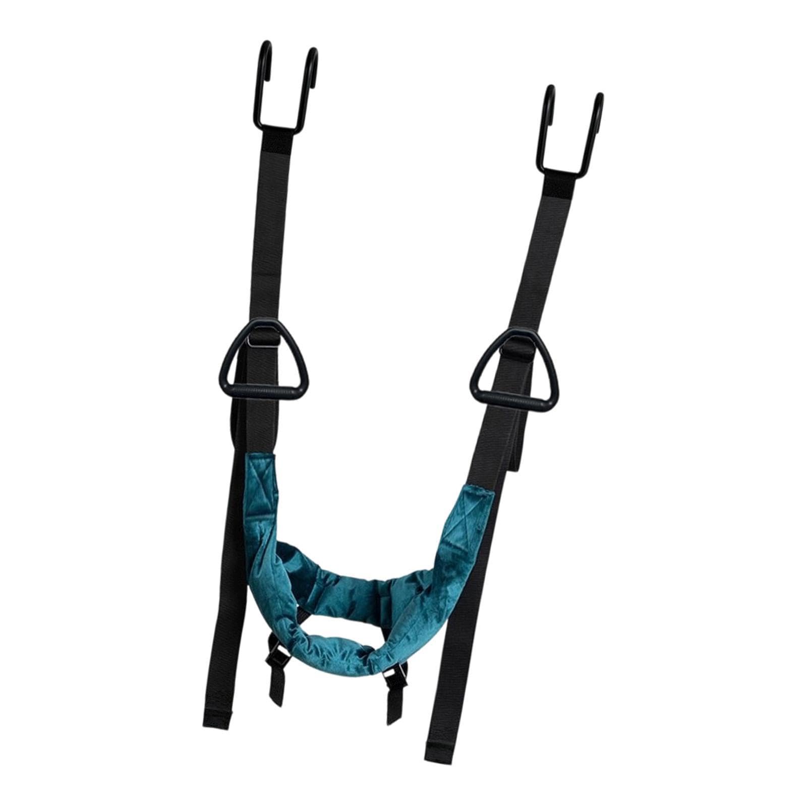 Dispositif de Traction Cervicale, Sangle d'étirement Cervicale, Appareil de Traction Du Cou, Hamac d'étirement Du Cou, Harnais de Suspension, pour Soulagement de la Douleur Cervicale, avec PoignÉe