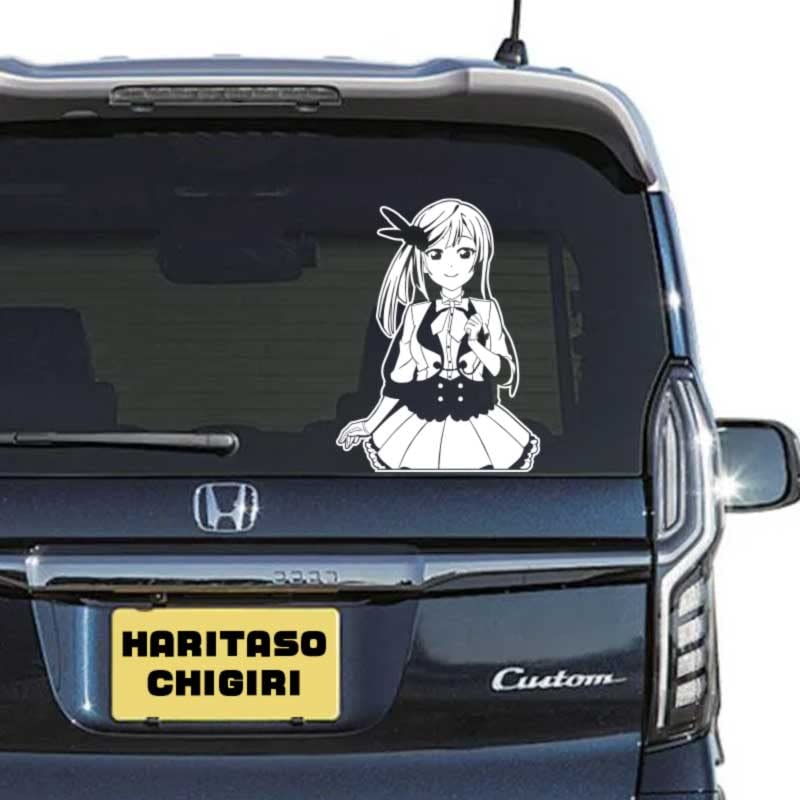 優木せつ菜　A3痛バ Amazon | 【痛車】 カッティングステッカー A3サイズ 「優木せつ菜」白