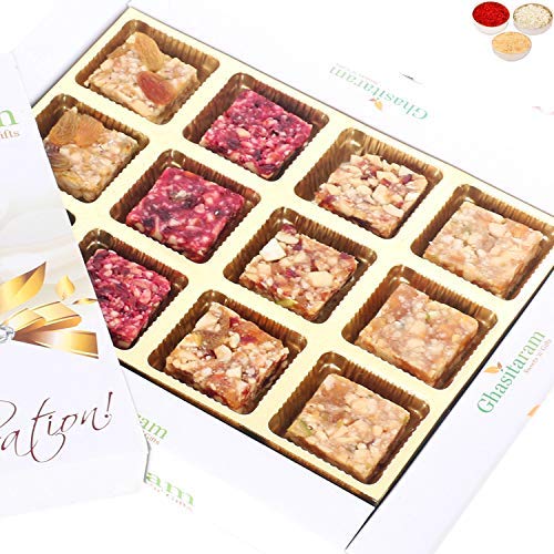 Ghasitaram Gifts Bhaidooj Gifts Sweets- Ghasitaram's Sugarfree Dates and Figs Bites Box