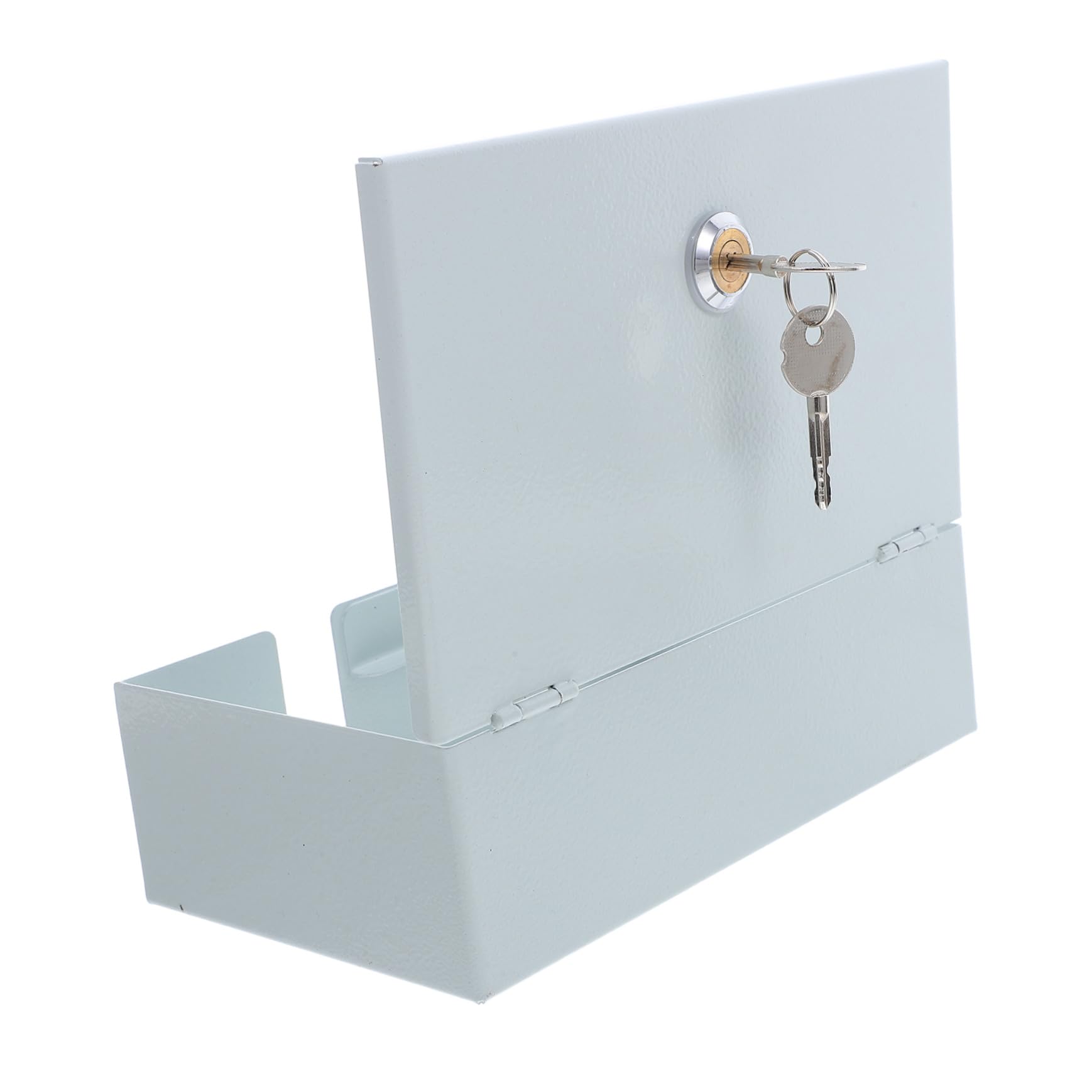 Caja Eléctrica Exterior Resistente Intemperie con Cerradura y Llave para Estaciones de Carga de Vehículos Eléctricos, Material de Hierro y Plástico, Seguridad Mejorada