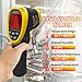 Digital Infrared Thermometer(-58℉~1472℉)，INFURIDER YF-985E Laser Temperature Gun 16:1 IR Temp Gauge, Industrial Thermometer Gun w/Ambient Temperature Humidity Dew Point Monitor