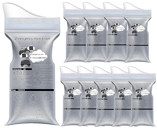 TradeWind 携帯トイレ 緊急トイレ 簡易トイレ 防災トイレ 車載トイレ 男女兼用 地震対策 登山 渋滞時 停電 断水 700cc(10枚)