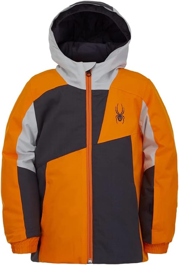 Spyder Boy's Ambush Jacket (Toddler/Little Kids) Novelty Gray 5 Little Kids