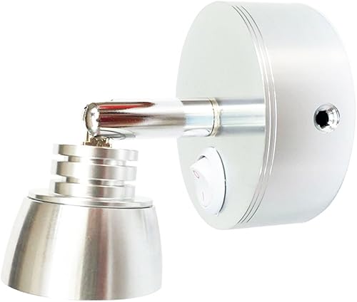 Miniatura 2 de Luz de lectura automática de metal para cama  12 V ajustable direccional luz de noche segura para niños  Luz LED de libro cepillada conmutada 3 W