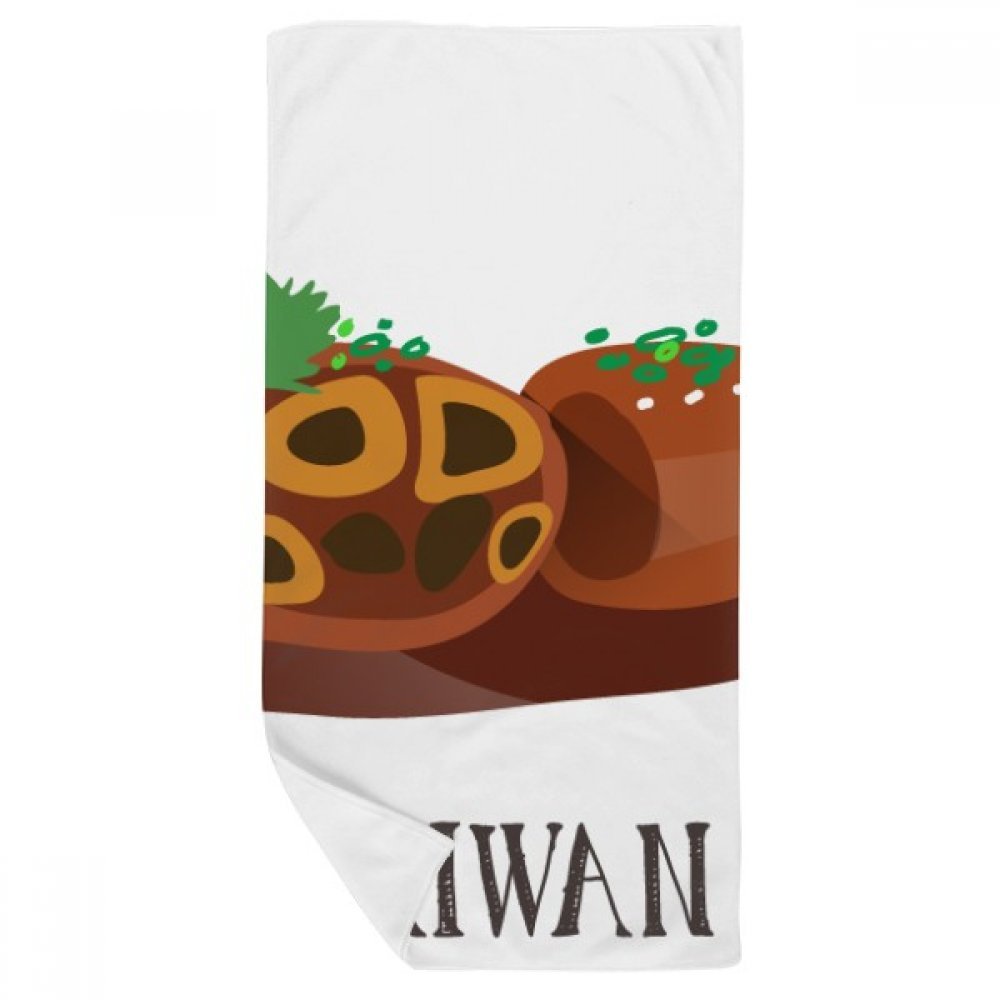 Serviette de bain Taiwan Voyage Serpent Grand Intestin multicolore 35x70cm douce