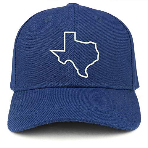 Trendy Apparel Shop Texas State Outline Embroidered Youth Size Kids Structured Baseball Cap