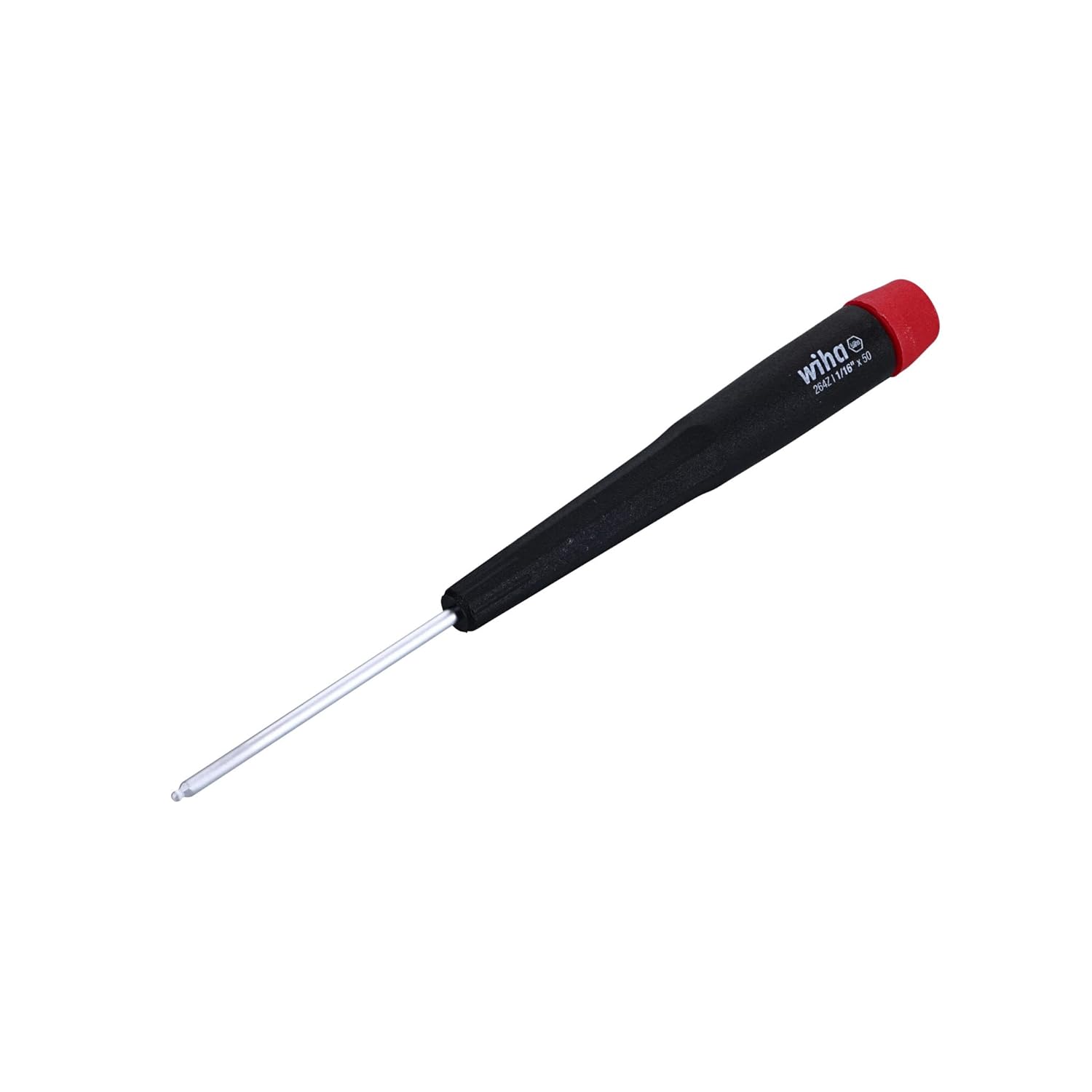 Wiha 96416 Ball End Hex Inch Screwdriver with Precision Handle, 1/16 x 50mm