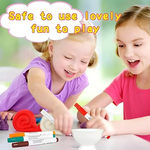 Image of WISHKEY 11 Pcs Magical Water Pens, Floating Ink Marker Pen Set for Kids, Water Drawing Kit with Ceramic Spoon, Water-Based Doodle Markers for Drawing, 8+ Years (Multicolor, Pack of 11)