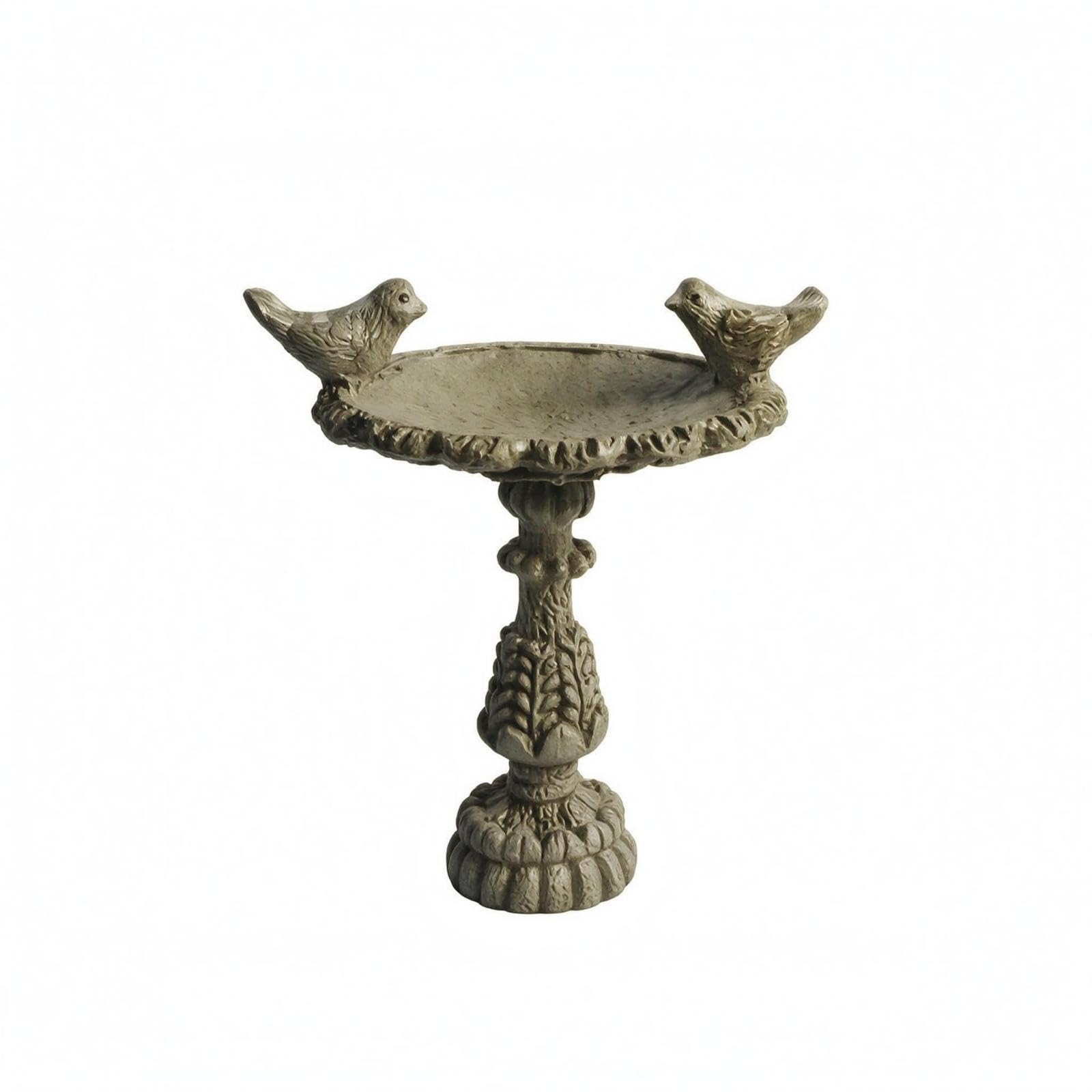 Miniature Birdbath Feeder Pedestal Pedestal Resin Birdbath Ornament Stone-Look Bird Figurine Feeder for Garden, Courtyard, Indoor Display|Home & Garden| Yard, Garden & Outdoor Living| Bir-image-21
