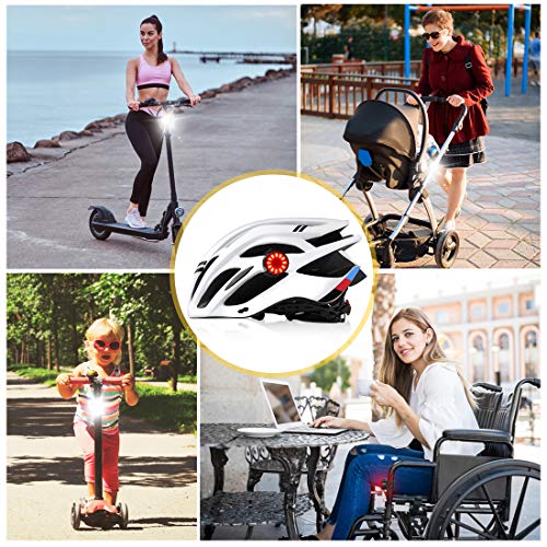 Te-Rich Bike Lights Front and Back, Rechargeable Bicycle Safety Lights, Commuting/Road Cycling LED Headlight and Taillight - Easy to Mount & Remove/6 Modes - Be Seen Bike Light Set for Kids Women Men - Thumbnail 4