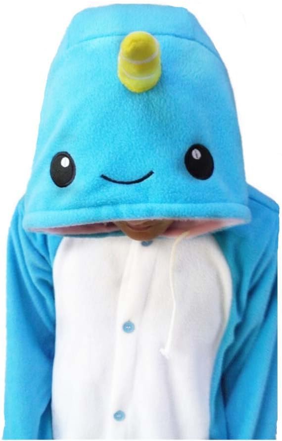 WOTOGOLD Animal Cosplay Costume Narwhal Unisex Adult Pajamas - Image 3