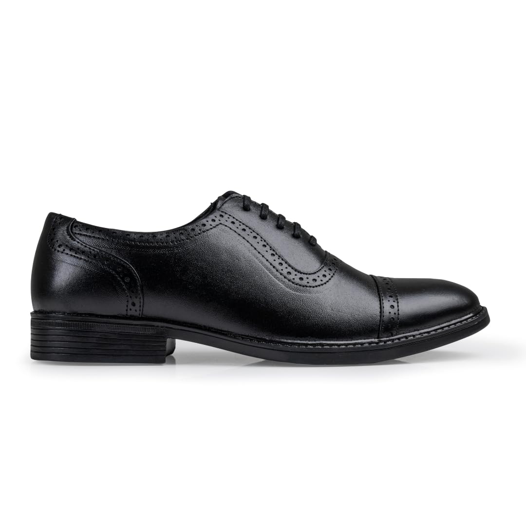 Chardonnay Men's Leather Oxford Formal Shoes | Comfortable Cushioned Dress Shoes for Office & Business