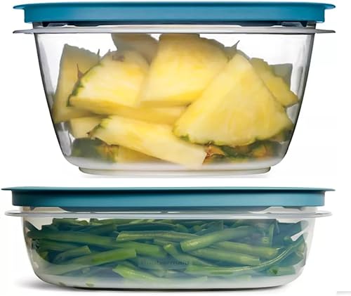 Miniatura 7 de Rubbermaid - Contenedores de almacenamiento, tapas fáciles de encontrar, verde azulado, 5 tazas, Flex & Seal, tapas a prueba de fugas, juego de