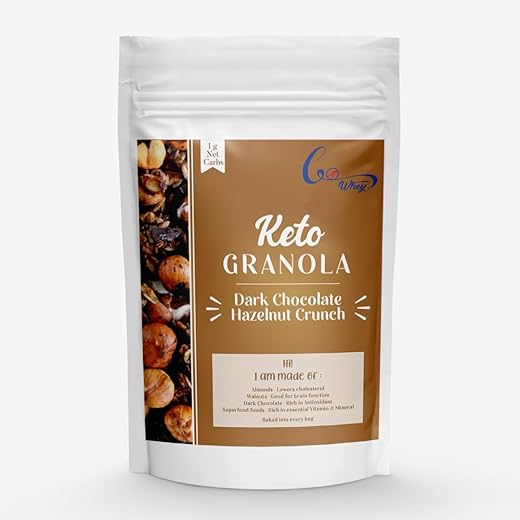 GoWhey Keto Granola Dark Chocolate Hazelnut 250gm