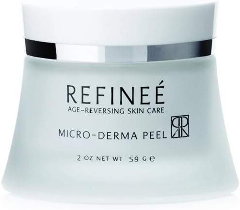 Refinee Micro-Derma Face Peel with Professional Grade Microdermabrasian Crystals for Dull and Uneven Skin 2oz