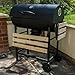 KCT Classic Barrel Outdoor BBQ Smoker with Side Shelves, Air Vents and Temperature Gauge