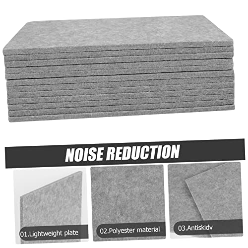 Paneles acústicos absorbentes de sonido VINTORKY 12 piezas para instalación fácil en pared, para home theater, estudio y oficina, tablero de insonorización de fibra de poliéster miniatura 7