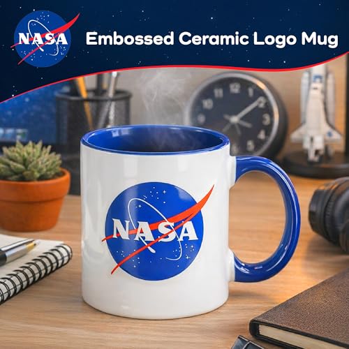 Taza de cerámica ICUP NASA 18 oz con logo clásico miniatura 2