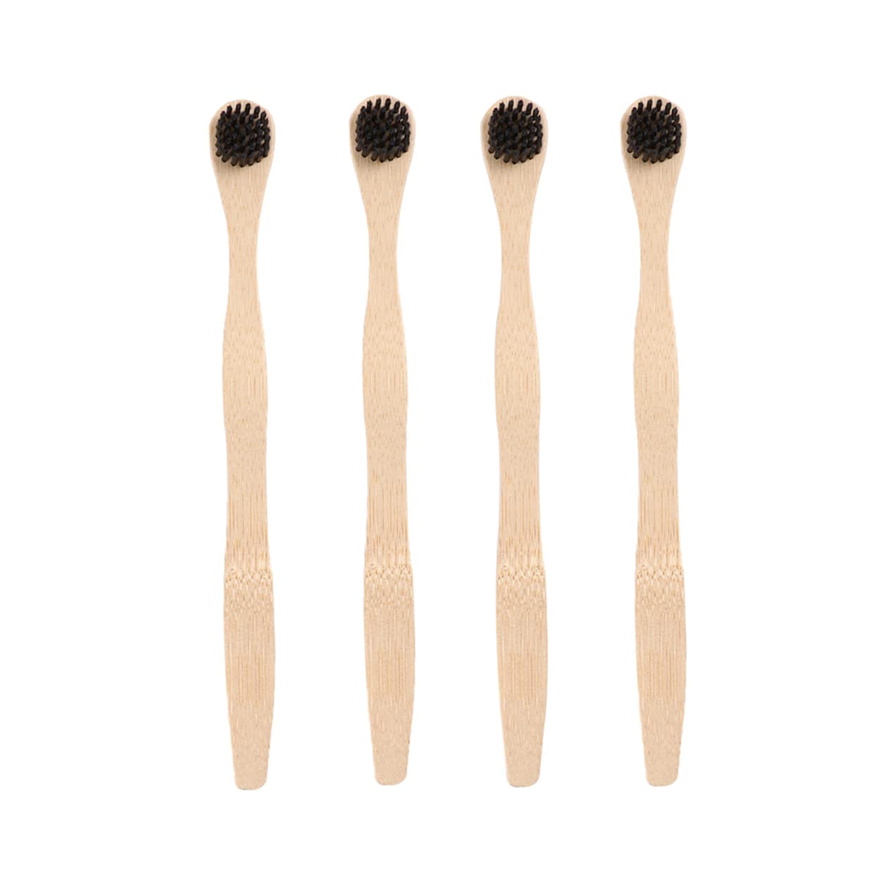 HOODANCOS 4Pcs Tongue Cleaners Scraper Brushes for Oral Health Naturally Durable Fresh Breath Lightweight Portable Tongue Cleaning Tools