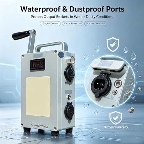 Cargador de emergencia manual al aire libre 30W con manija plegable miniatura 5