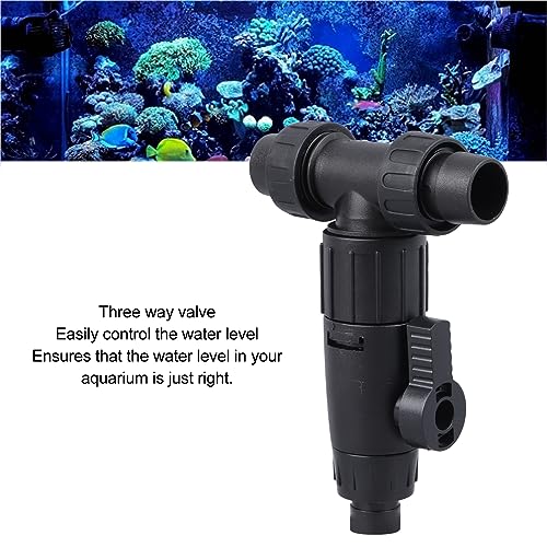 HEEPDD Aquarium-Wasserwechsleranschluss mit 3-Wege-Wasserdurchflusskontrolle, Kompatibel mit 16/22-Schläuchen für Einfachen Wasserwechsel Im Aquarium