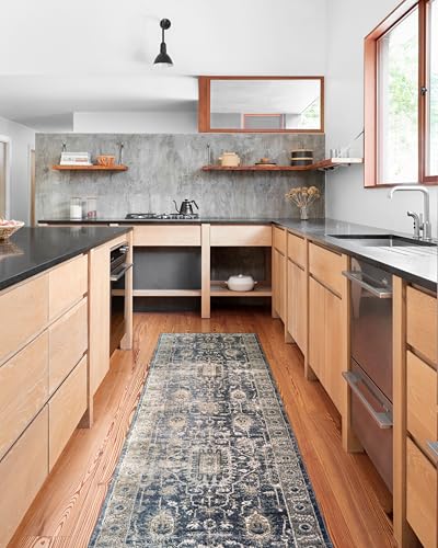 Tapete decorativo Loloi Teagan 6'7" x 9'2" Denim/Pebble miniatura 4