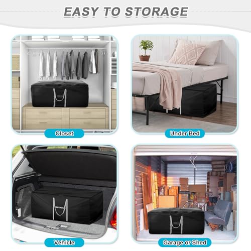 SIMPHAUS Aufbewahrungstasche Gartenauflagen Schutzhülle Polsterauflagen mit Reißverschluss,Auflagentasche Wasserdicht 420D Oxford Aufbewahrung für Sitzauflagen,Europaletten Polster 150x60x80cm