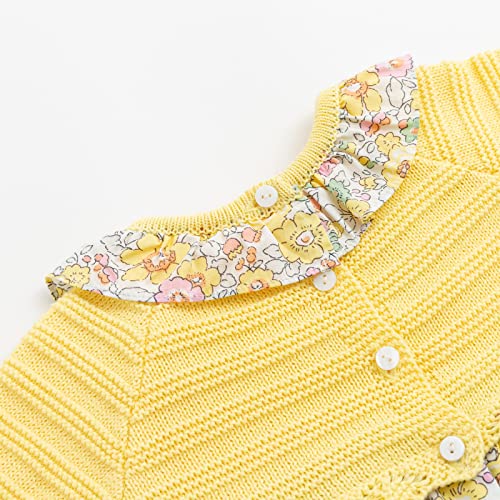 Little Girls Causal Dress Kids Long Sleeve Floral Knitted Sweaters Stitching Princess Dress for 5 Years4