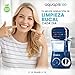 Imagen de Irrigador dental Aquapik100® profesional waterflosser limpieza profunda 10 niveles de presión 8 boquillas 600ml para encías sensibles ortodoncia puentes implantes elimina placa dental