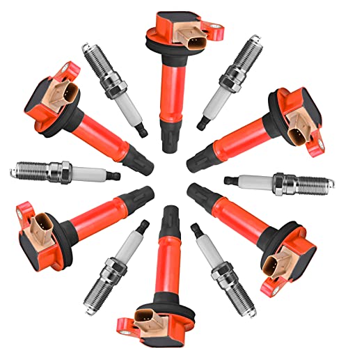 Black Friday 🔥 Yoshi Motors Pack of 6 Engine Ignition Coil With 6 Iridium Spark Plug Replacement For Ford Lincoln 13-17 Expedition Police Interceptor F 150 Explorer Flex 250 350 MKS MKT Navigator 3.5 V6 UF646 D-549