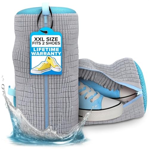 2 Pcs Shoe Bag for Washing Machine and Dryer for Sneakers, Tennis Shoes, Gym Shoes & Cleats – XXL...