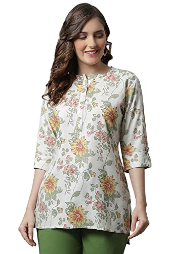 Image of Pistaa's Women's Viscose Relaxed Fit Short Kurti