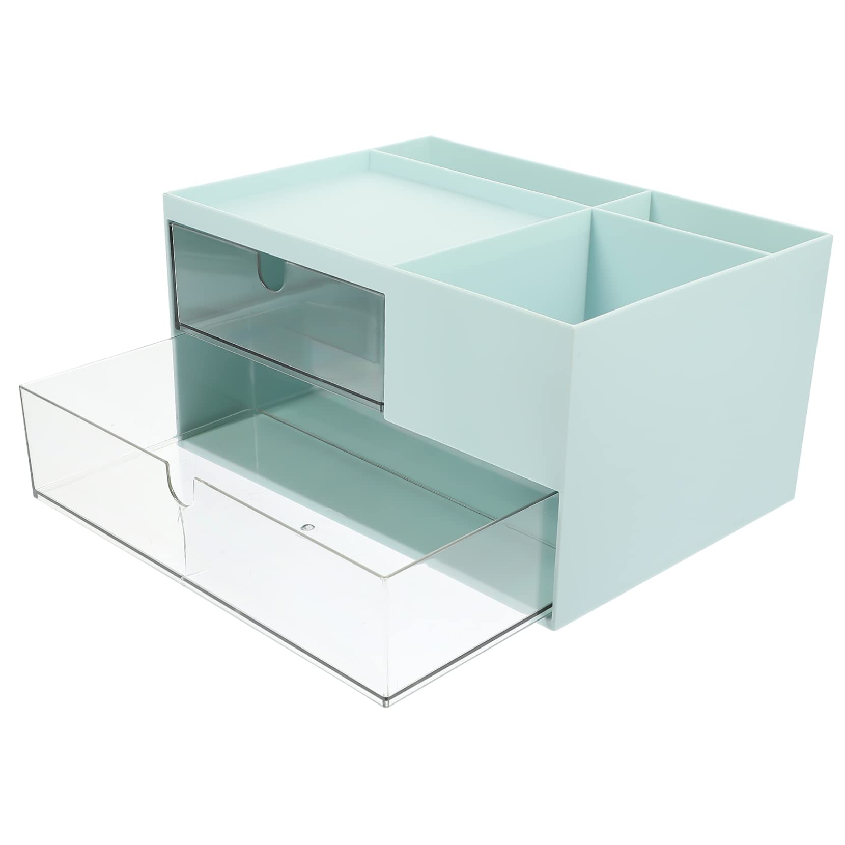 Organizzatore da Scrivania Cassetto Design Multifunzione per Riporre Cotton Fioc Dischetti Struccanti e Articoli di Cancelleria Ordinato e Pratico per Ufficio Domestico