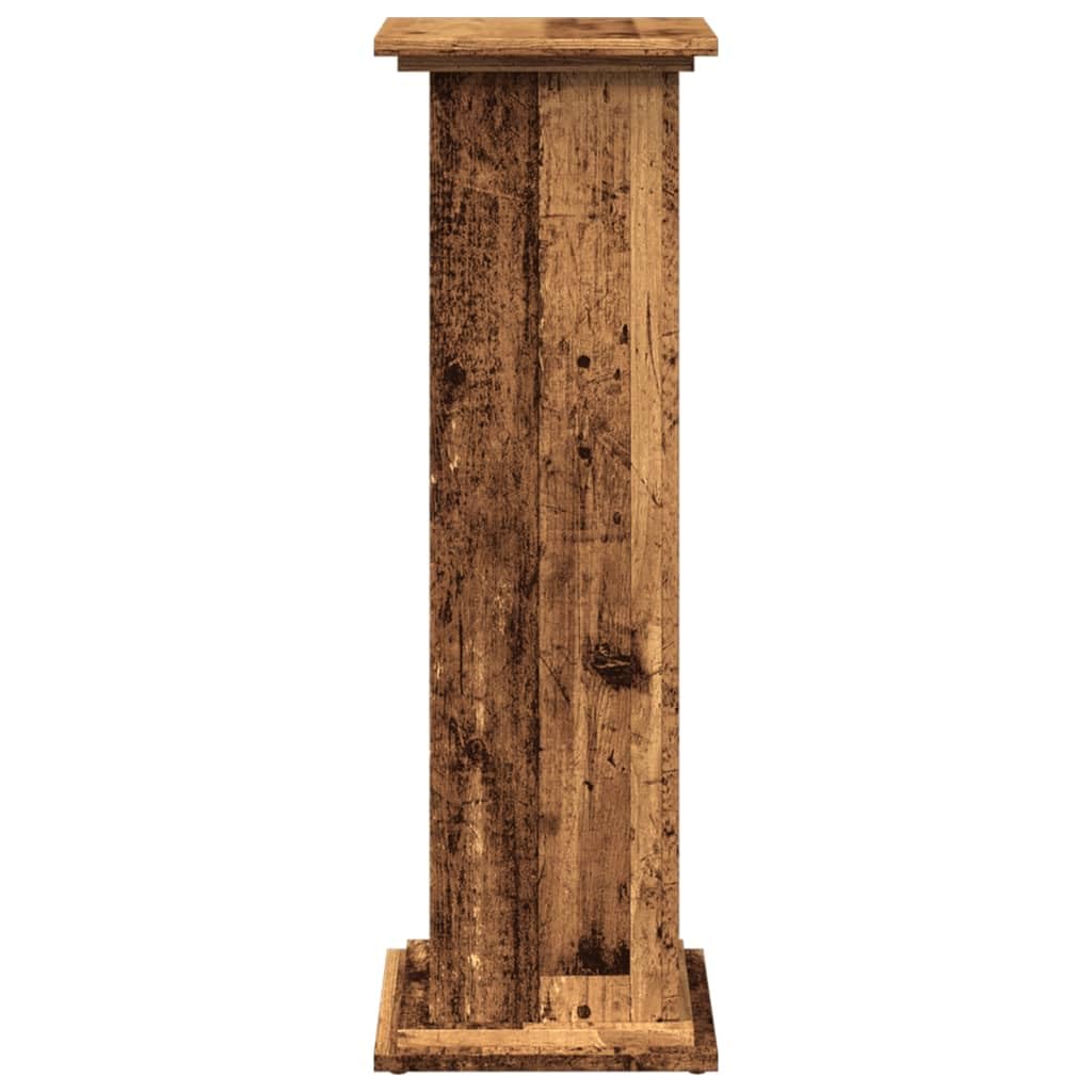 vidaXL Piédestal avec rangement vieux bois bois d'ingénierie