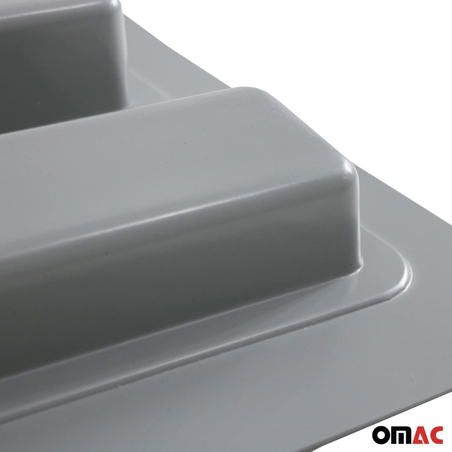 OMAC Rangement de Porte Droite de Fourgonette Compatible avec VW T5 T6 Transporter VAN 2003-2022, Organiseur de Coffre Camionnette en ABS Gris
