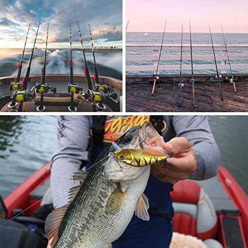 Luftschloss Fishing Lures Kit Including Topwater Lures Crankbait Spoon Lures Soft Plastic Worms Jigs Fishing Gear 78Pcs Saltwater Freshwater Bait For Bass Trout Salmon #TOP7