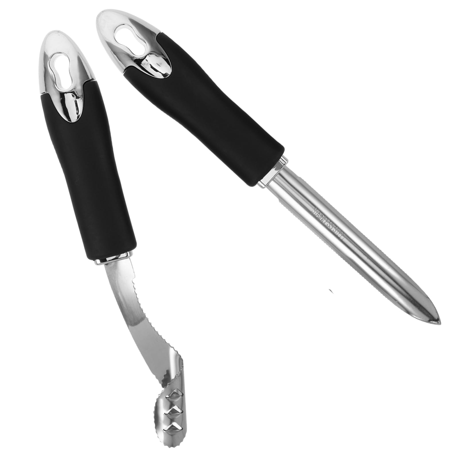Gatuida Descorazonador Inoxidable Para Pimientos Y Verduras Herramienta Para Extraer Y De Chiles Y De Usar 2 Piezas X 4