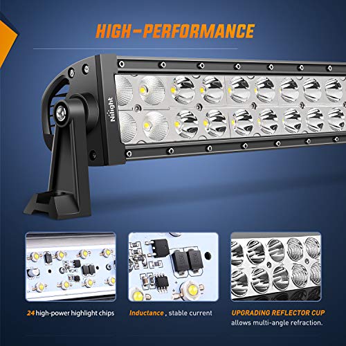 Image of Nilight 13.5Inch 72W Spot Flood Combo Led Light Bar Off Road Lights Boat Fog Driving Work Lights for ATV SUV Trucks