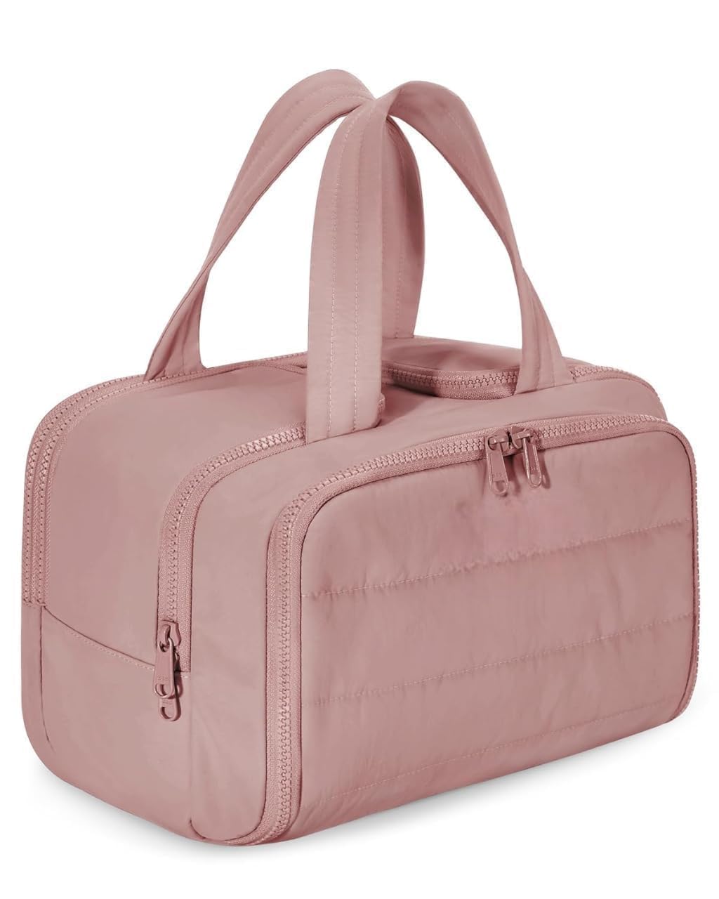 Toiletry Bag, Toiletry Bag a 4-in-1 Travel Organizer, Large Capacity Wide-Open Travel Cosmetic Bag, Multi Functional Lightweight Makeup Bags with Handle, Dry-and-Wet Separation (Pink)-image-43